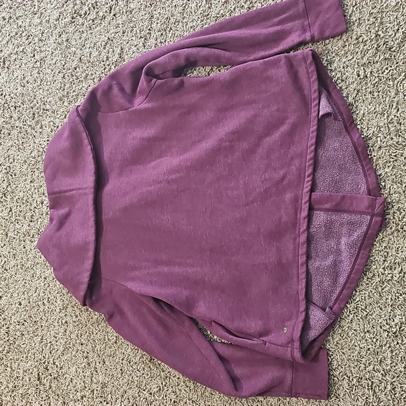 Z by Zella Shooting Star Drape Collar Cardigan Snap Sweatshirt Large Thumbholes - Picture 11 of 11